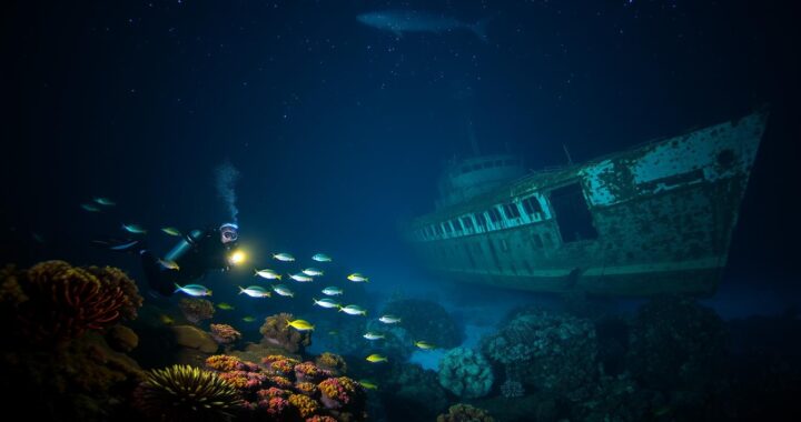 Night scuba diving experiences