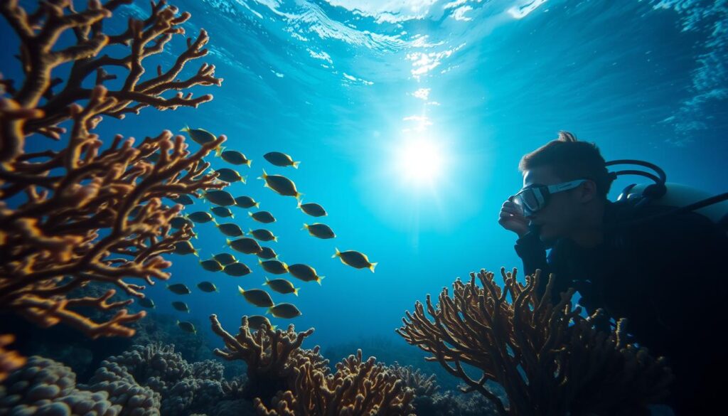 capturing underwater scenes